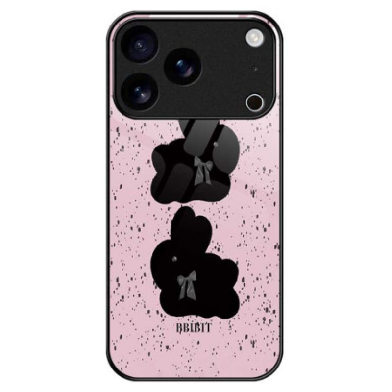 Coque iPhone 17 Pro Max Verre Trempé Rose et Noire