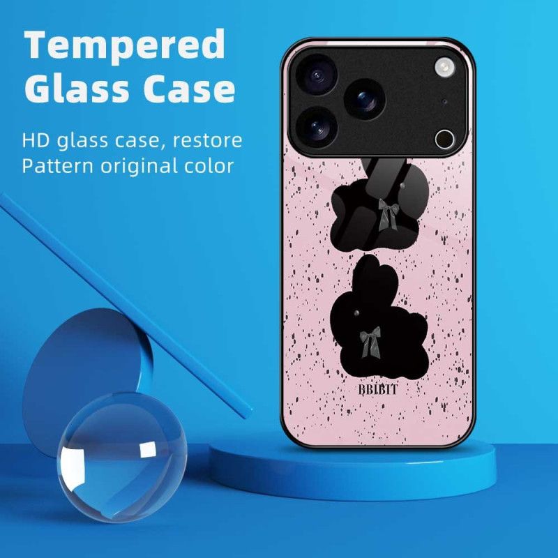 Coque iPhone 17 Pro Max Verre Trempé Rose et Noire