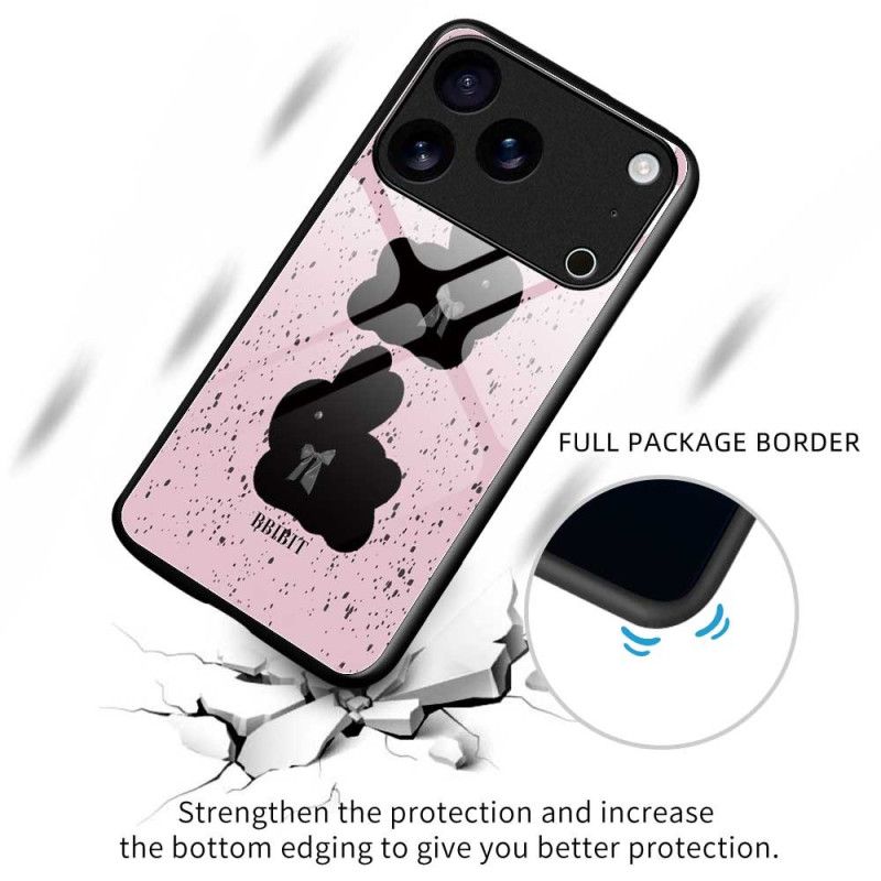Coque iPhone 17 Pro Max Verre Trempé Rose et Noire