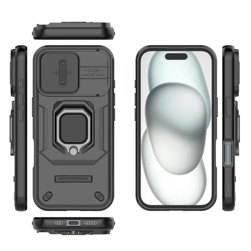 Coque iPhone 17 Ring Résistante avec Protecteur Caméra