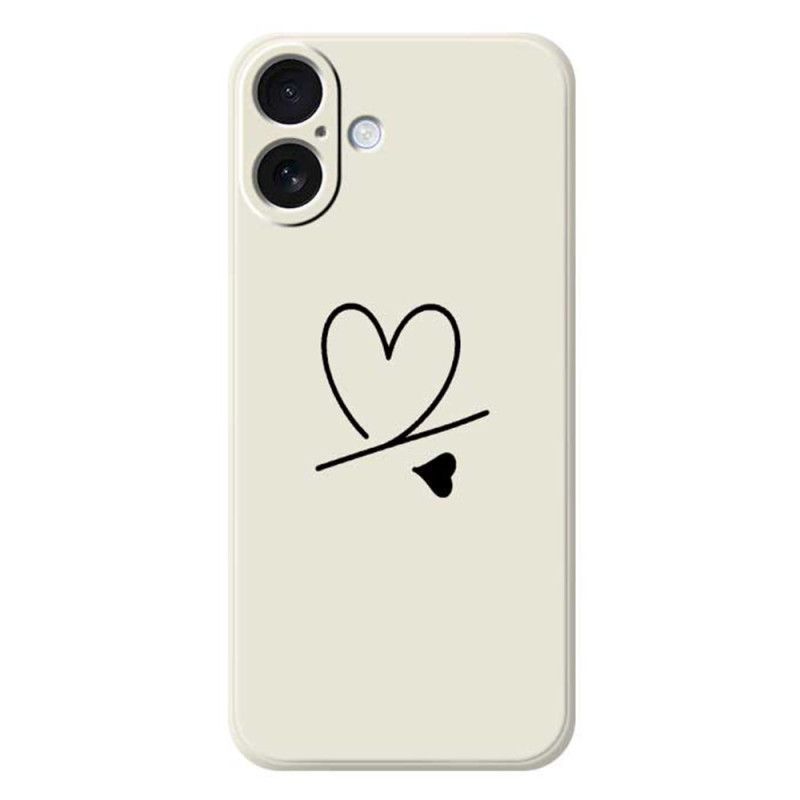 Coque iPhone 17 Silicone Liquide Coeur