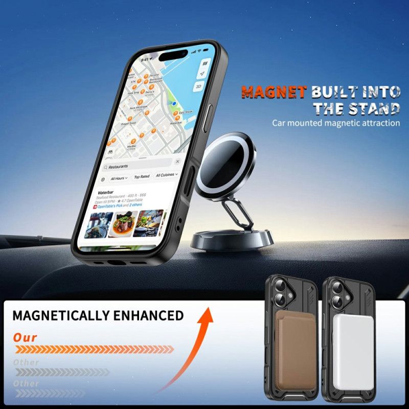 Coque iPhone 17 Support Rotatif et Compatibilité MagSafe