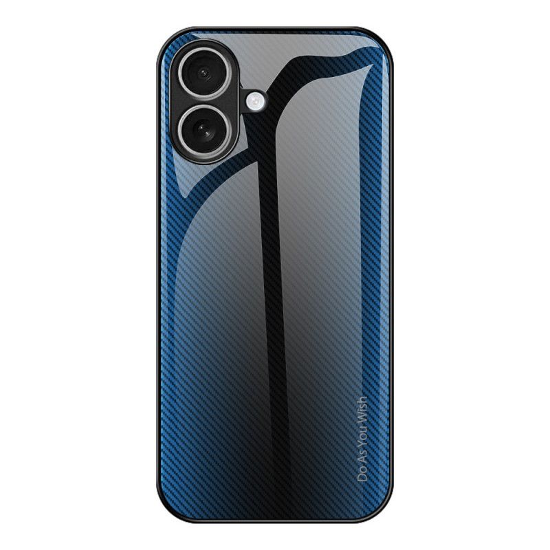 Coque iPhone 17 Verre Trempé Design Fibre Carbone