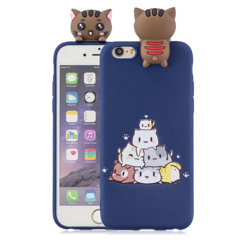 Coque iPhone 6/6s Chats 3d