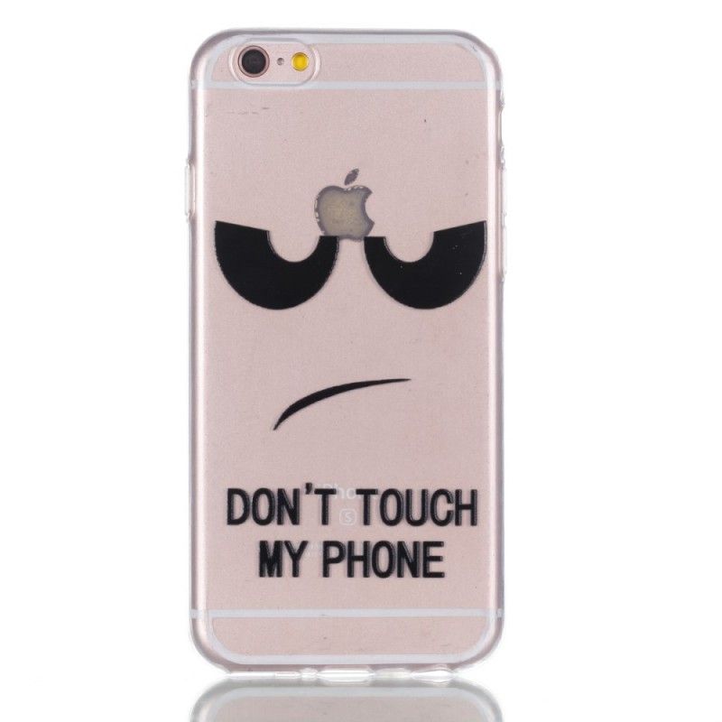 Coque iPhone 6/6s Gaufrée Don't Touch My Phone