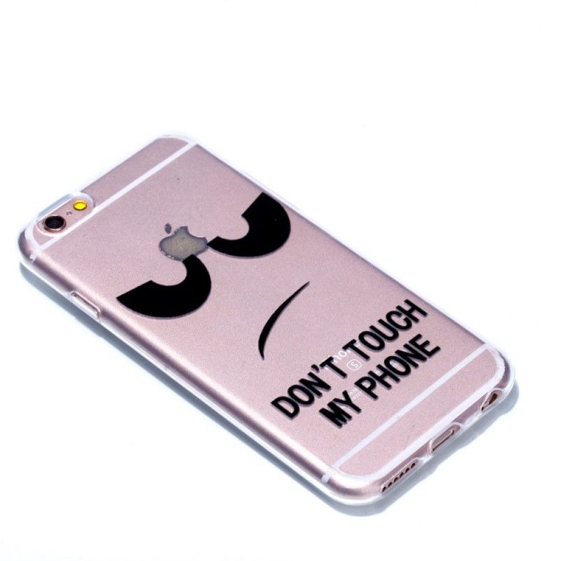 Coque iPhone 6/6s Gaufrée Don't Touch My Phone