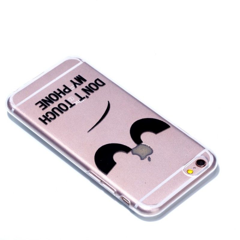 Coque iPhone 6/6s Gaufrée Don't Touch My Phone