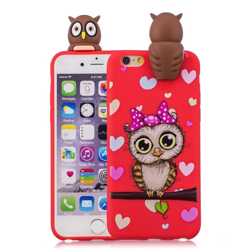 Coque iPhone 6/6s Hibou 3d