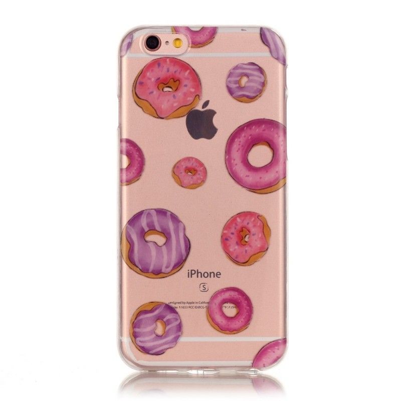 Coque iPhone 6/6s Plus Transparente Fan De Donuts