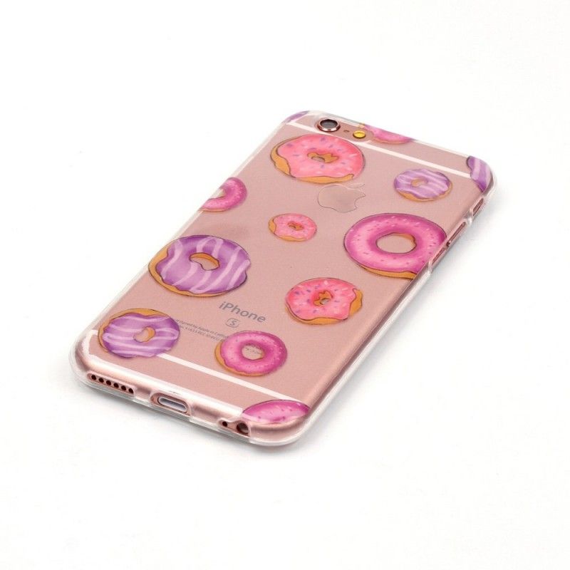 Coque iPhone 6/6s Plus Transparente Fan De Donuts