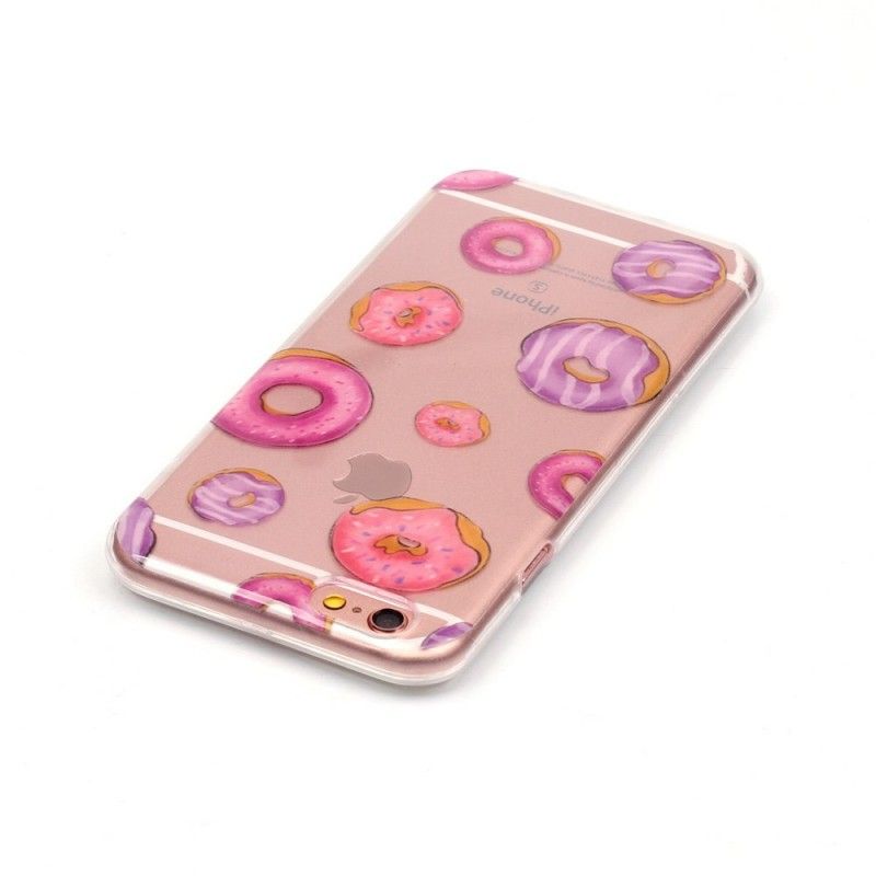 Coque iPhone 6/6s Plus Transparente Fan De Donuts