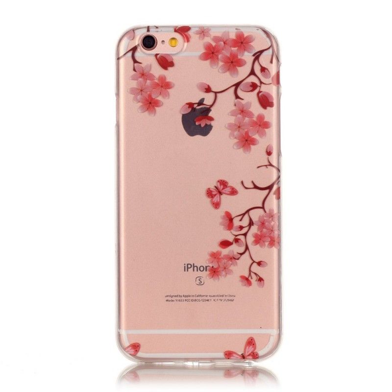 Coque iPhone 6/6s Transparente Arbre Fleuri