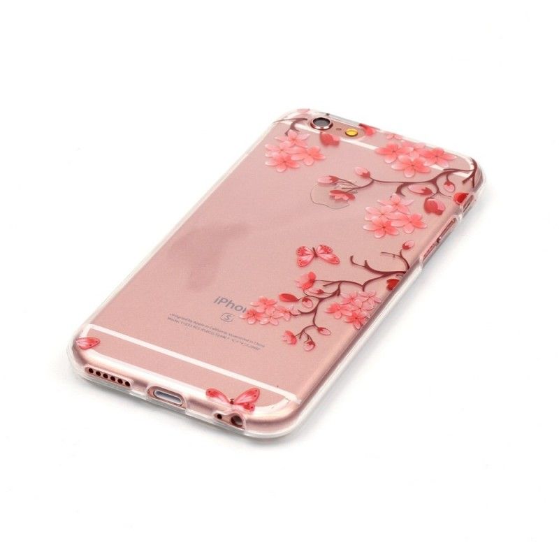 Coque iPhone 6/6s Transparente Arbre Fleuri