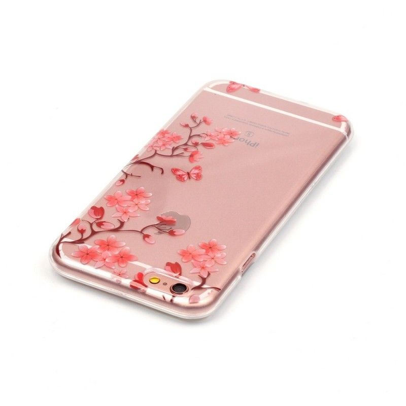 Coque iPhone 6/6s Transparente Arbre Fleuri