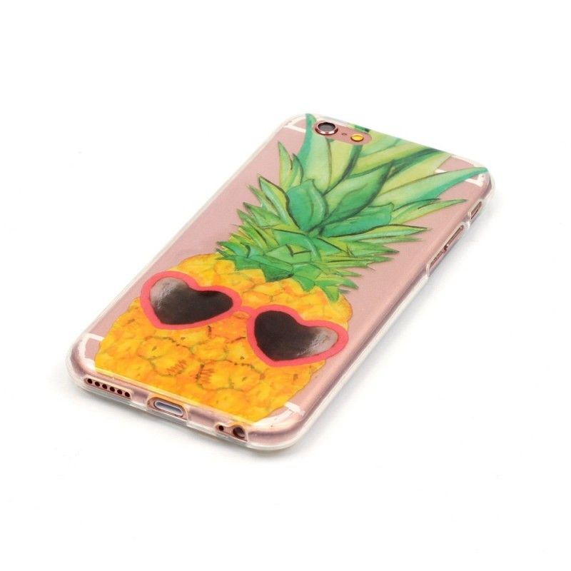 Coque iPhone 6/6s Transparente Incognito Ananas