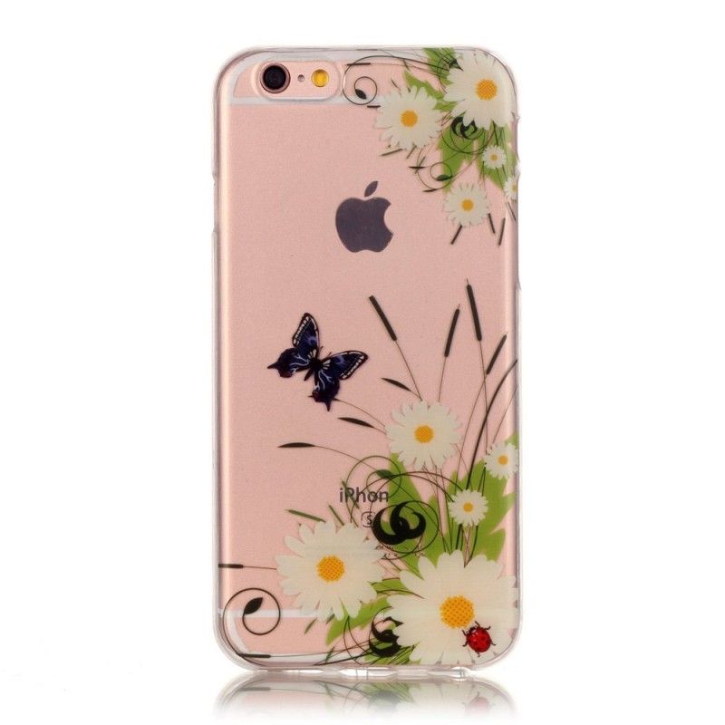 Coque iPhone 6/6s Transparente Jolies Marguerites