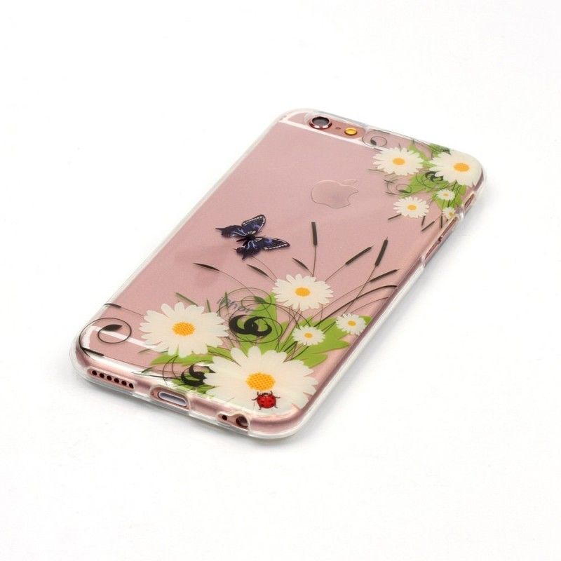 Coque iPhone 6/6s Transparente Jolies Marguerites