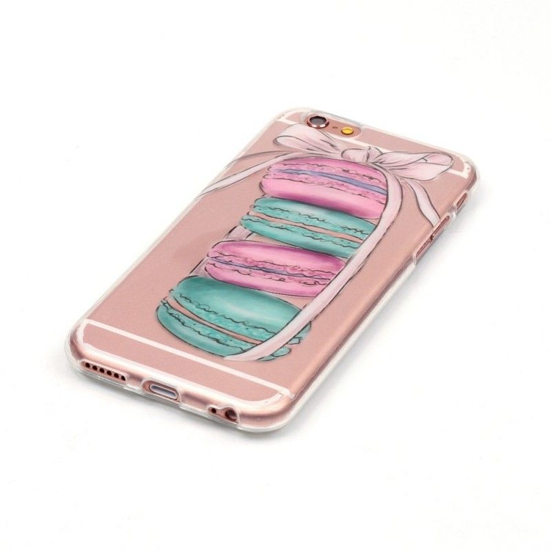 Coque iPhone 6/6s Transparente Macarons Gourmands