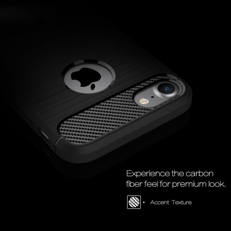 Coque iPhone 7 / 8 Fibre Carbone Brossée