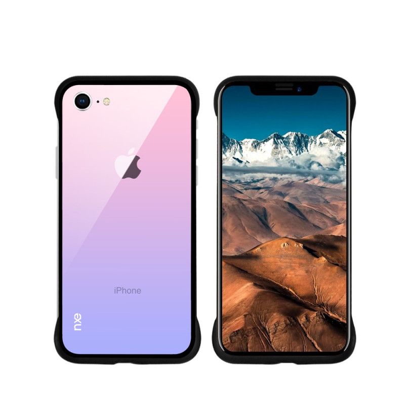 Coque iPhone 8 / 7 Nxe Verre Trempé Colors