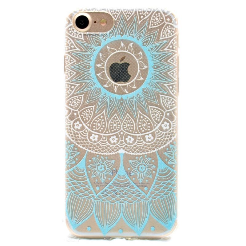 Coque iPhone 8 / 7 Transparente Mandala Coloré