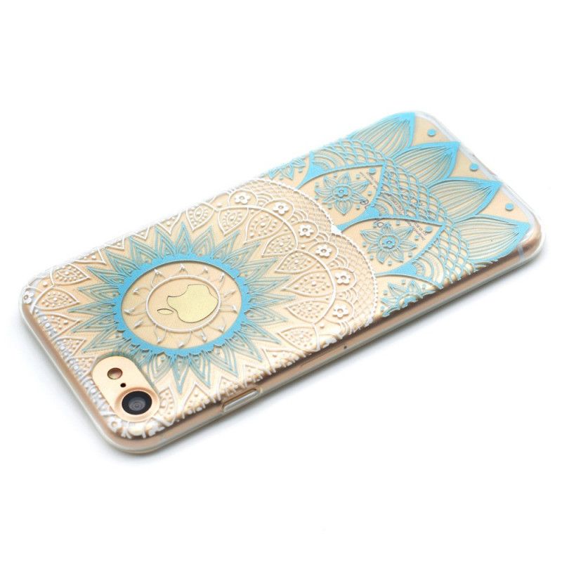 Coque iPhone 8 / 7 Transparente Mandala Coloré