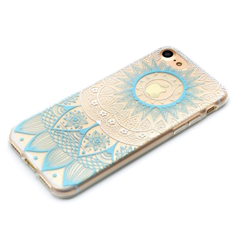 Coque iPhone 8 / 7 Transparente Mandala Coloré