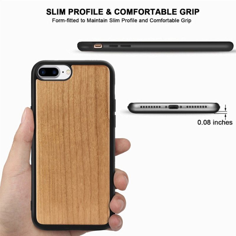 Coque iPhone 8 Plus / 7 Plus / 6 Plus Bois Naturel