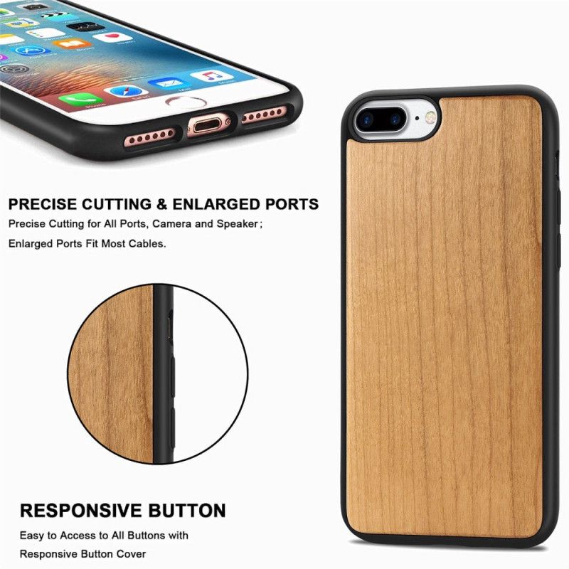 Coque iPhone 8 Plus / 7 Plus / 6 Plus Bois Naturel