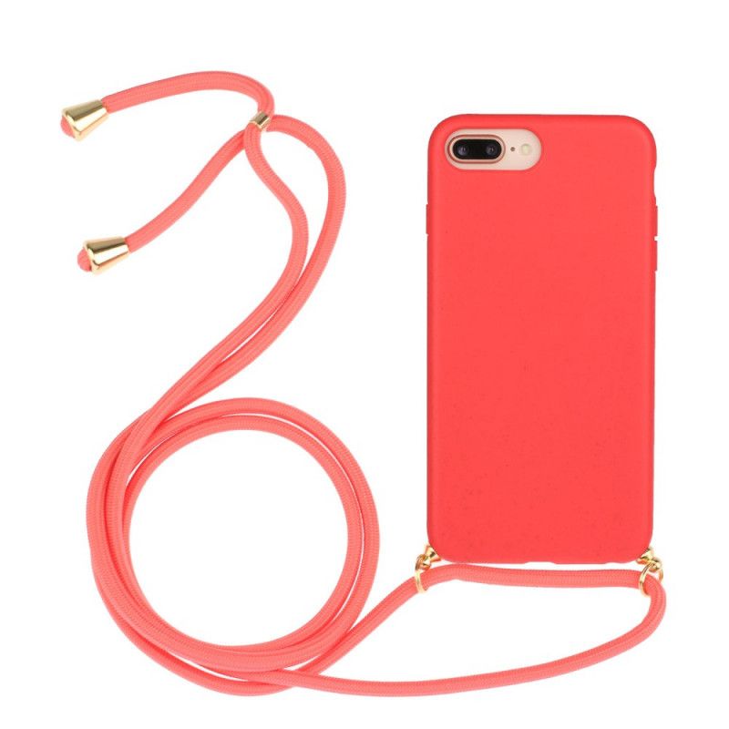 Coque iPhone 8 Plus / 7 Plus / 6s Plus / 6 Plus Silicone Cordon Coloré