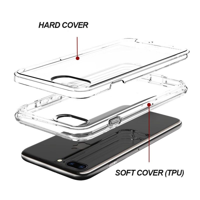 Coque iPhone 8 Plus / 7 Plus Conception Hybride Transparente