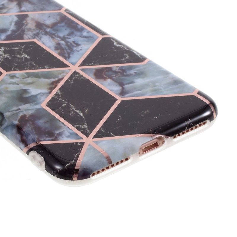 Coque iPhone 8 Plus / 7 Plus Marbre Géométrie Colorée