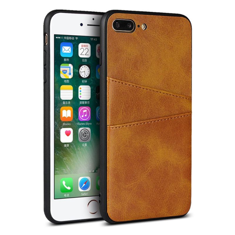 Coque iPhone 8 Plus / 7 Plus Monochrome Double Porte-cartes