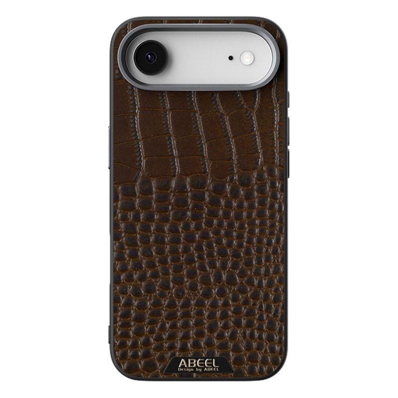 Coque iPhone Air Compatible MagSafe Effet Croco ABEEL