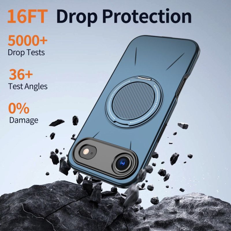 Coque iPhone Air Magsafe avec Support Rotatif Style Métallisé