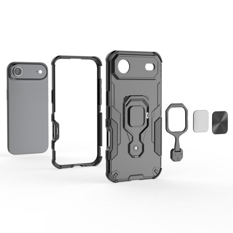 Coque iPhone Air Ring Résistante avec Support Rotatif
