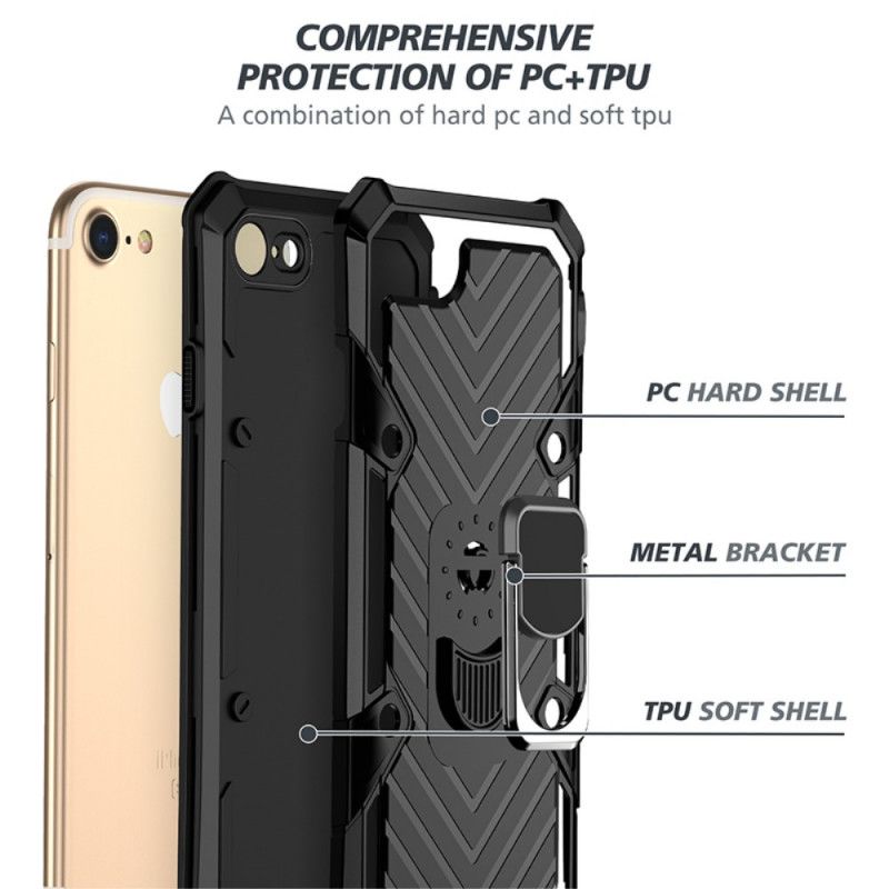 Coque iPhone Se 2 / 8 / 7 Détachable Anneau-support