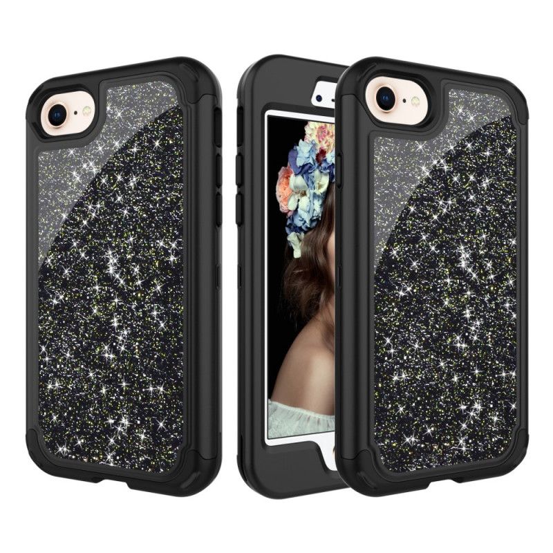 Coque iPhone Se 2 / 8 / 7 Détachable Superbes Paillettes