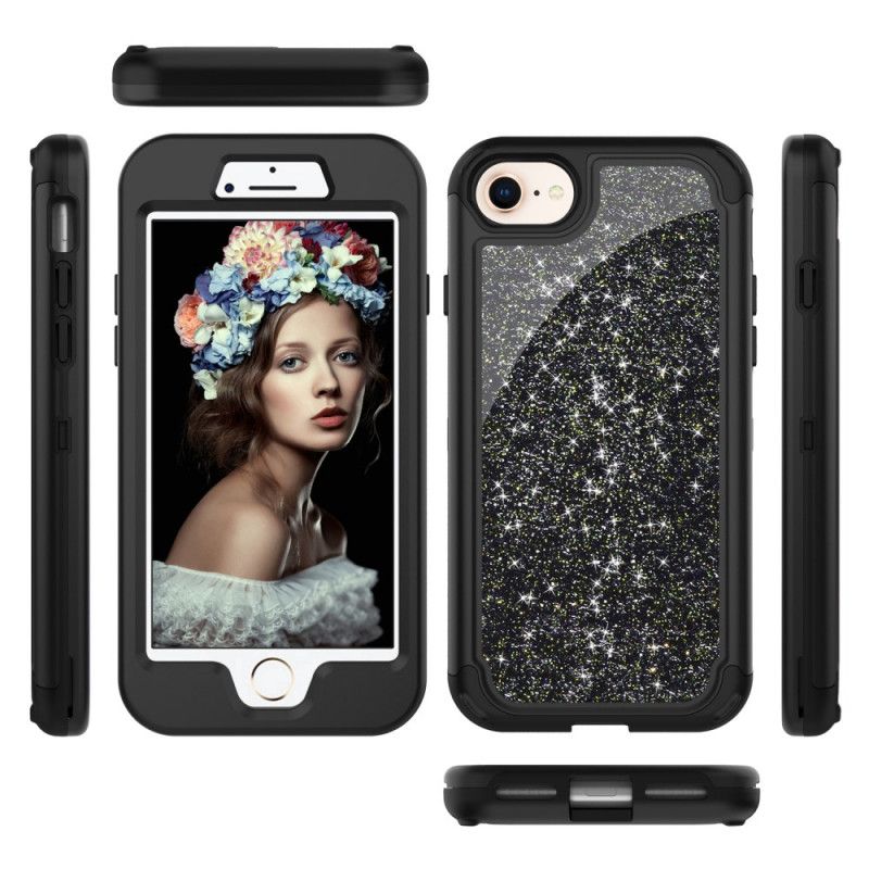 Coque iPhone Se 2 / 8 / 7 Détachable Superbes Paillettes