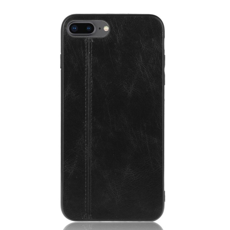 Coque iPhone Se 2 / 8 / 7 Effet Cuir Couture