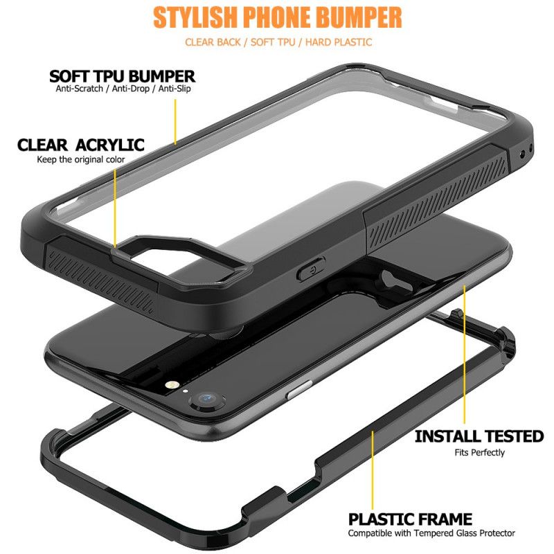 Coque iPhone Se 2 / 8 / 7 Hybride Transparente Rebords Bumper