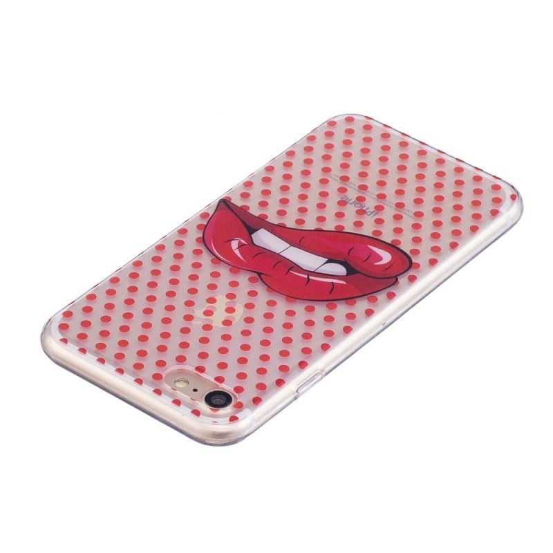 Coque iPhone Se 2 / 8 / 7 Lèvres Mordues