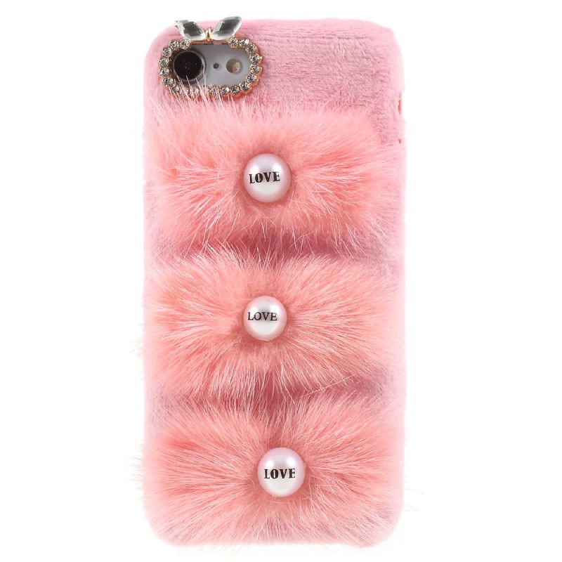 Coque iPhone Se 2 / 8 / 7 Love Fourrure