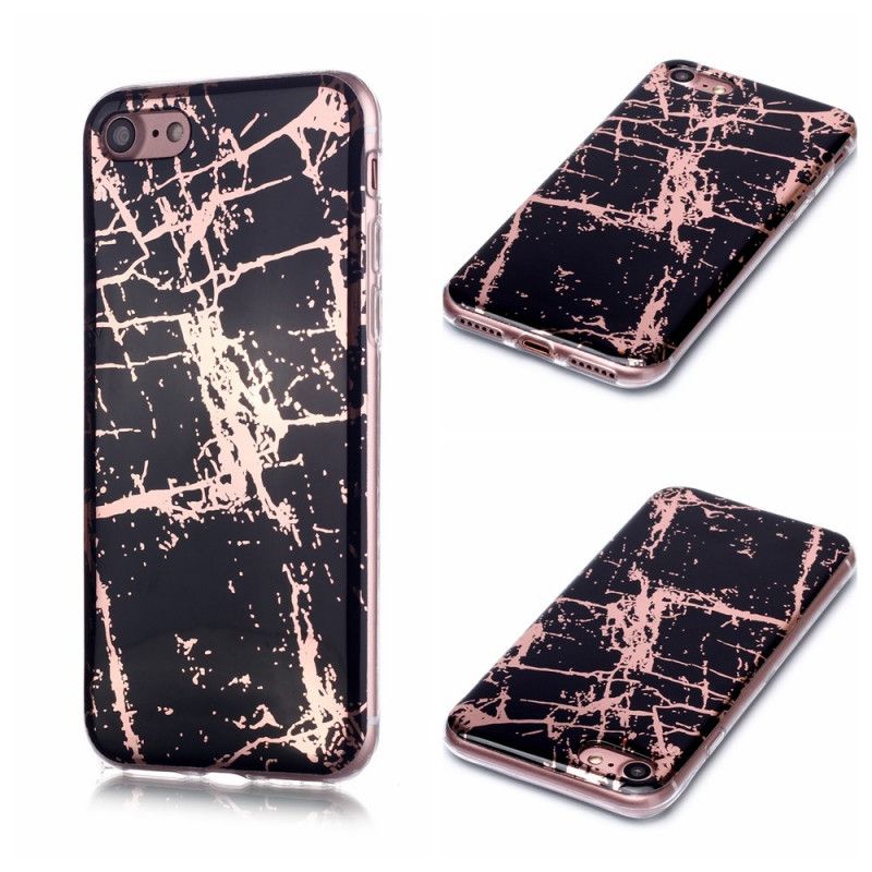 Coque iPhone Se 2 / 8 / 7 Marbre Géométrie Colorée