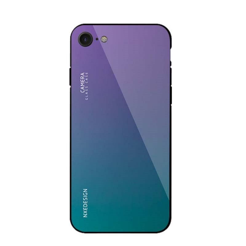 Coque iPhone Se 2 / 8 / 7 Nxe Verre Trempé Colors