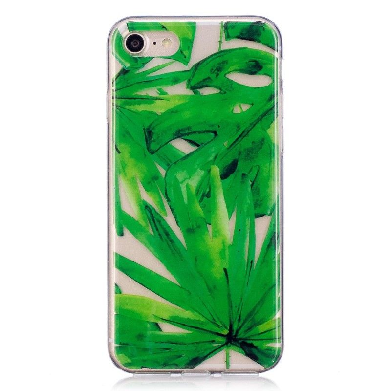 Coque iPhone Se 2 / 8 / 7 Transparente Feuilles