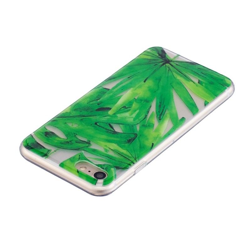 Coque iPhone Se 2 / 8 / 7 Transparente Feuilles