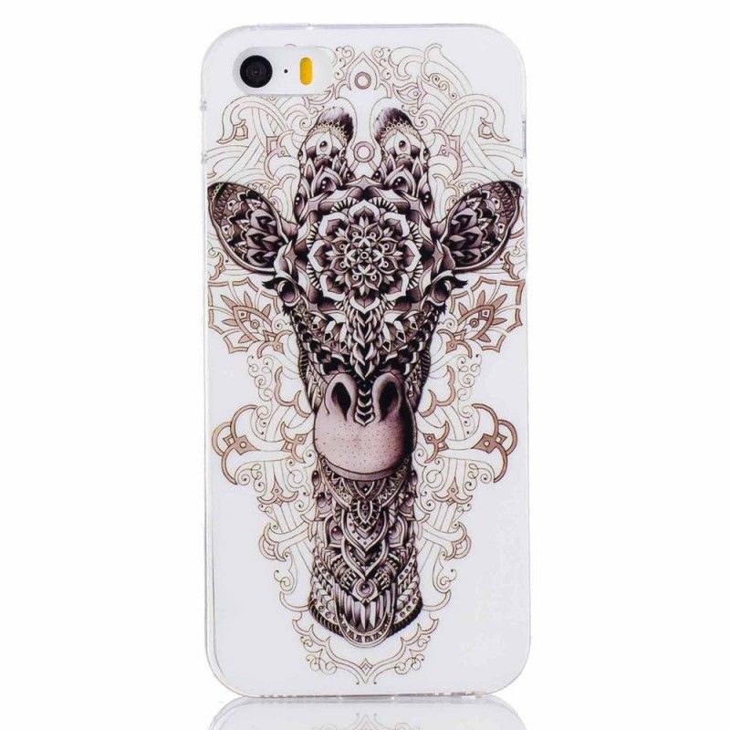 Coque iPhone Se/5/5s Girafe Tribale