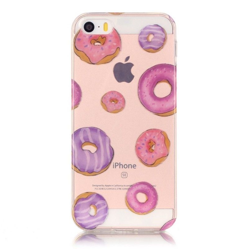 Coque iPhone Se/5/5s Transparente Fan De Donuts