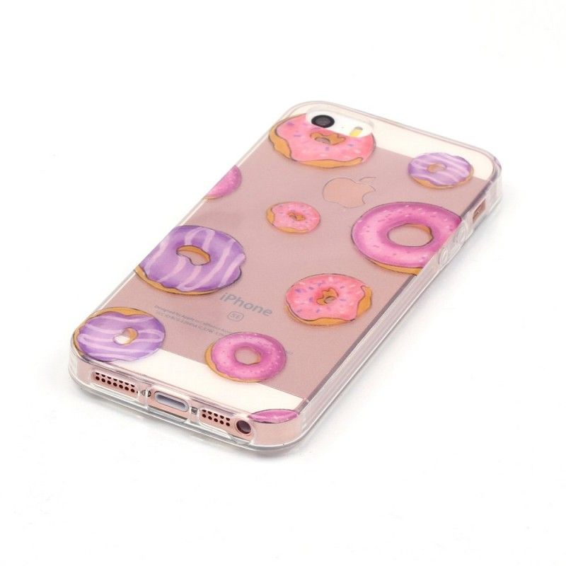 Coque iPhone Se/5/5s Transparente Fan De Donuts